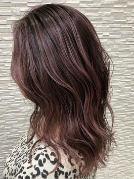 エイトヘアー(Ei8htHair) スモーキーピンク×ハイライト