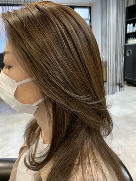 アフィックス ヘア 水天宮前店(affix hair) フェザーバングの大人スイングレイヤー