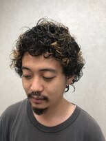 プラン 玉造(plein)&nbsp;メンズ★パーマ×毛先だけカラー