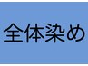 【うる艶コラーゲンオイル付】＋全体染め　¥3500→¥3000