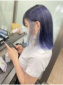 ブルーブラック×ホワイトインナー