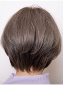 斜めバング/グレージュカラー/デザインカラー/上大岡