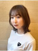 ミディアム/フェイスレイヤー/レイヤーカット/20代/30代/銀座