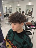 【メンズ】波巻きスパイラルパーマ