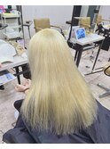 ブロンドカラー抜きっぱなしシアーカラー成増地下鉄成増