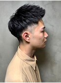 ツーブロック 刈り上げショート スキンフェード