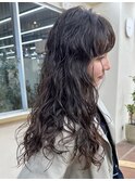 ロングパーマ　外国人風パーマ　スパイラルパーマ