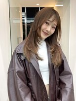 カケル(×.) 顔周りレイヤー／こっくり秋カラー／艶ブラウン