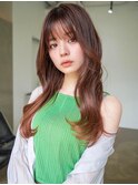 ANGELICA ぱつっと前髪 透明感モカブラウン