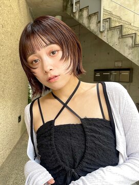 メゾンアクア 表参道(Maison ACQUA) ◎ミニボブ縮毛矯正髪質改善ストレート顔まわりレイヤーカット