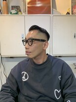 メリケンバーバーショップ フクオカ(MERICAN BARBERSHOP FUK)&nbsp;べリーショートダークアッシュニュアンスパーマ韓国マッシュ