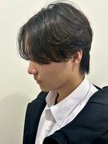 ヒュイル バイ ニアウ(Hwyl by Niau)&nbsp;メンズマッシュセンターパートスパイラルパーマニュアンスパーマ