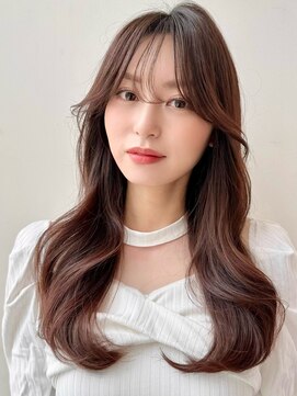 バイオレットジェム(Violet`jem) レイヤーカットくびれヘア韓国ヘア似合わせカット顔周りカット