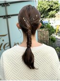 〈Tierra毛利仁美〉大切な日の金箔ヘアアレンジ