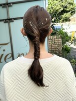 〈Tierra毛利仁美〉大切な日の金箔ヘアアレンジ