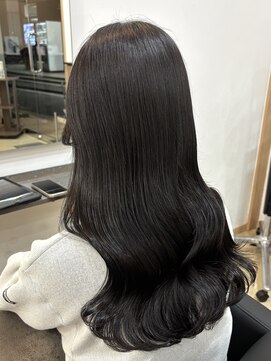 オーリーヘアー(Olliy hair) 艶カラー/透明感カラー/暗髪/韓国風/30代40代50代
