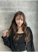シールエクステ、ウェーブ巻き仕上げ！！ミディアムからロング