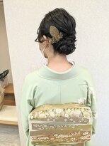 ブライト(bright)&nbsp;ふんわりシニヨン＋訪問着着付け