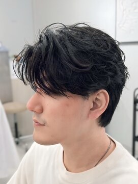 バース 梅田中崎町店(BIRTH) ニュアンスパーマセンターパートフェザーパーマ