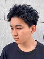 ジーニー 新百合ヶ丘(Genie)&nbsp;フェザーパーマサーフカール刈り上げセンターパート