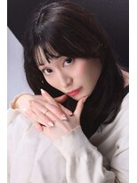 アンアタッシュ(UNE ATTACHE)&nbsp;Absorbing Light, Gentle Wave垢抜け大人可愛いシースルーバング