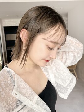 サンドイエナ 横浜店(sand yena) ボブディオリーブベージュ髪質改善縮毛矯正フェイスレイヤー