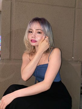 リコヘアー(LiCO HAIR) 那覇/イメチェン/ピンクベージュ/アンブレラカラー/前髪