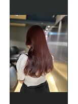 ペレ 原宿(PELE)&nbsp;ダークパープルナチュラルショート夏のヘアアレンジ原宿