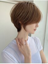 ボンドストーリーノヴァ(Bond Story nova) ひし形ショート×ミルクティーベージュ