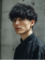 ココ(qoqo) メンズカット メンズマッシュ ツイストスパイラルパーマ