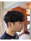 似合わせカット波巻きパーマ