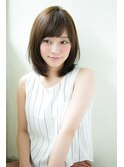 【Un ami】小顔ワンサイド・フリンジバング ミディー 松井