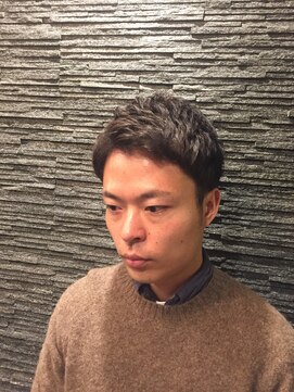 プレミアムバーバー 赤坂店(PREMIUM BARBER produce by HIRO GINZA) 束感アイロンパーマショートスタイル＜理容室＞＜赤坂＞