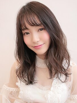 アグ ヘアー オルガ 浜松駅前店(Agu hair Olga) 《Agu hair》艶×ヌーディー無造作ミディ