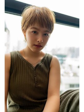 オースティン 門前仲町(AUSTIN) 大人かわいい前髪セシルカットココアブラウンフリンジウェーブ