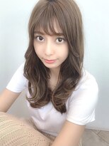 シルクレイ 吉祥寺店(Silk-lei) 大人かわいいフェザーバング韓国風ヘアカーキベージュ20代吉祥寺