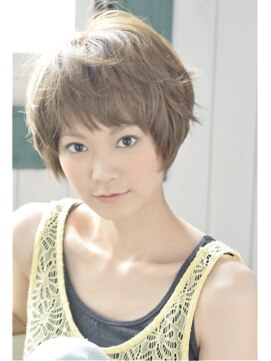 クレドガーデン 西新井店(CRED GARDEN) ひし形大人可愛い20代30代40代50代カット×ミルクティーベージュ