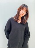 ウルフ小松菜奈ロングレイヤーイルミナカラーストレート髪質改善