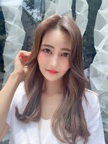 ロンドルーチェ 心斎橋(Lond luce)&nbsp;ダークアッシュ/ミディアムレイヤーカット［髪質改善/縮毛矯正］