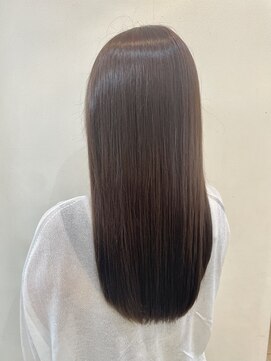 オーリーヘア 希望ヶ丘店(Olliy hair) 美髪ストレート/レイヤーロング/アースカラー/艶髪/30代40代50代