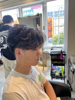 アイズ 海老名(AIZU) センターパート 韓国風センターパート ニュアンスパーマ