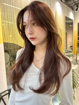 シティ(CITY) レイヤーカット 韓国ヘア 顔周りカット カーテンバング 後毛