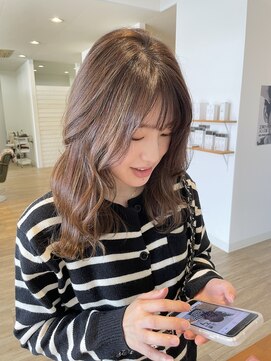 グリーンルームセカンド 結城店(GREEN ROOM. 2nd) 【30代】つるりんちょ。ZERO髪質改善カラー×美髪透明感カラー