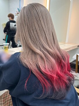 アリープパロット(ALEAP parrot) 狐カラー/beige×red×black【ALEAP parrot/多賀】