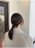 ヘアセット/タイトアレンジ/金箔アレンジ