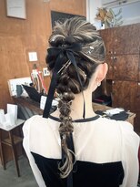 ヘアメイク デザート(HAIR MAKE DESART) 高盛　優芽香【セミロング×編みおろし】