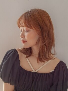 シンシ(Cinci) オレンジカラーミディアムスタイル