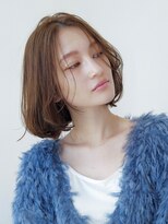 エースハバナ 渋谷(1 HAVANA) 流れる顔周りカット/20代30代大人上品/オリーブベージュ