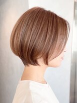 表参道酸性ストレートパーマ艶髪ミディアム梅雨対策ベージュ50代