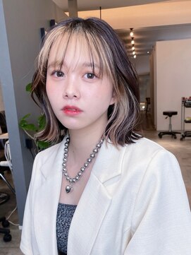 イル 大阪淀屋橋(i'll) フェイスフレーミングインナー外ハネボブふんわりミディアム